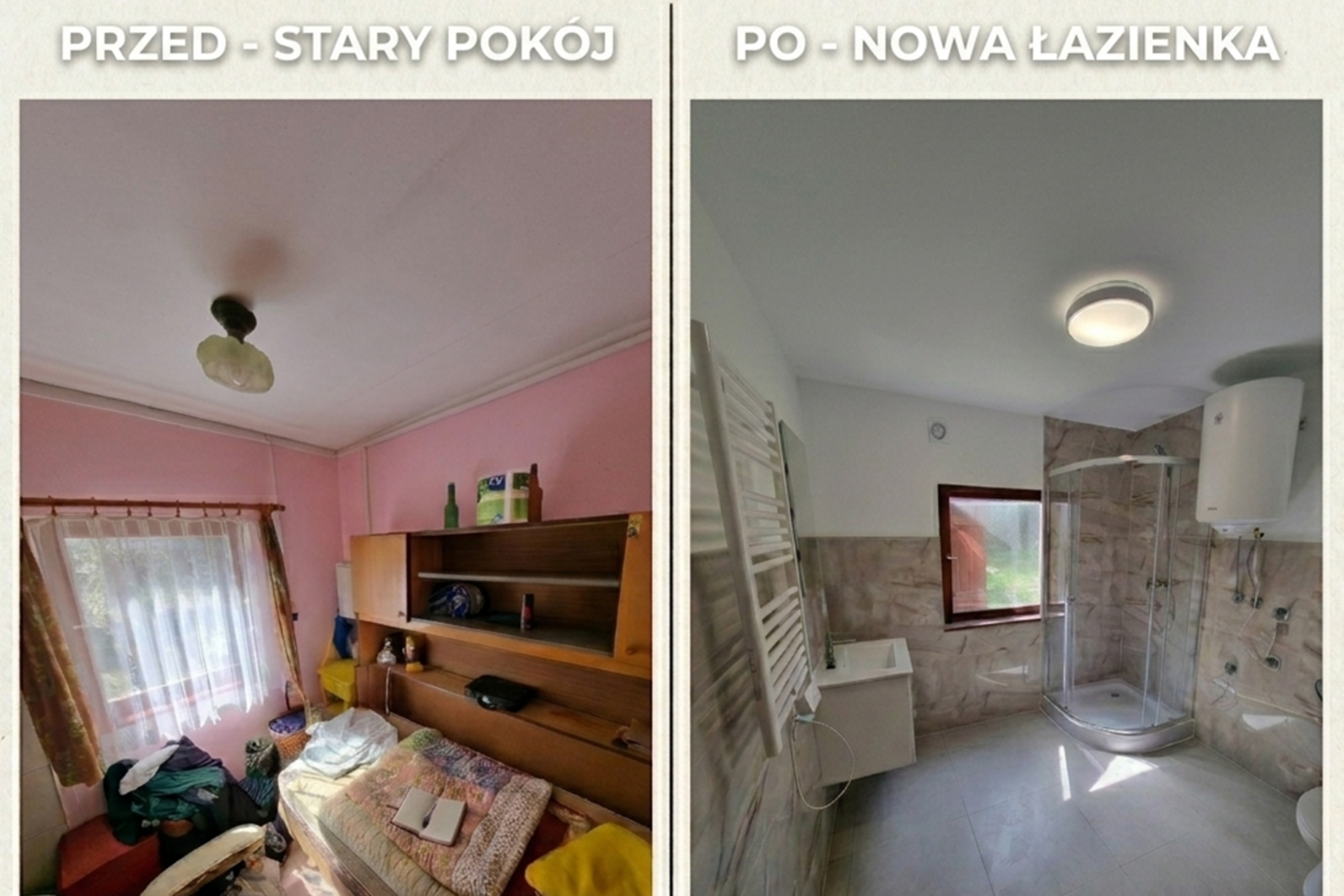 Metamorfoza pokoju na łazienkę